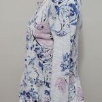 Style & Co . Gray Paisley Peplum Henley Shirt Size SP Photo 4