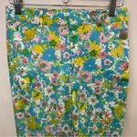 ZARA  linen blend floral pants NWOT Photo 6