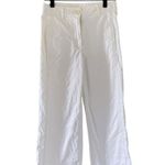 TWP The Cooper High Rise Wide Leg Flat Front Pants in White Size 2 Photo 8