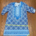 Urban Coco Blue Patterned Women's Dress Photo 3