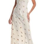 We Wore What  Cream Floral Maxi Dress size large Photo 0