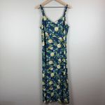 Old Navy  Slip Maxi Dress Women's XL Multi Floral Pleated Spaghetti Sun Summer Photo 1
