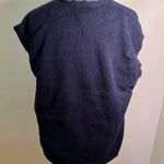 Vintage Koret Sweater Vest Navy Blue Embroidered Rope Star Size 3X Photo 7
