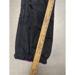 Columbia Vtg 90s  Black Fushia Nylon Shell REVERSIBLE SNOW PANTS Ski Women M Photo 4
