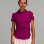 Lululemon  Quick-Drying Short Sleeve Polo Shirt - Magenta Purple
Size 4‎ Photo 3