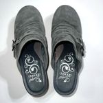 Dansko  Nadine Womens Studded Suede Clogs Heeled Slip On Shoes Gray Size 40 9.5 Photo 4