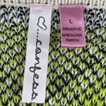 Confess Large Knit Beachy Scoop Neck Longline Slouchy Oversized Sweater Loose Black Photo 3