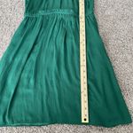 ZARA  Basic Womens M Green Solid Round Neck Knee Length Midi Dress Sleeveless Photo 5