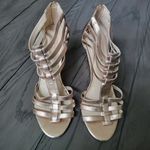 INC  gold shoes sandals platform heels 9 Photo 1