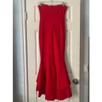 Lovers + Friends Dillion Midi Ruffle Dress in Poppy Bright Red size S Photo 3