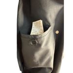 Burberry NWT Kennington Oversized Trench Coat w/Faux Fur Trim in Black Size 10 Photo 9