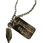 American Eagle  Double Strand Necklace Layer V Design Faux Druzy Accents 16" Photo 4