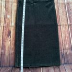 D. Jeans Definitions by Women Corduroy Dark Green Pencil Midi Skirt Size Small Photo 4