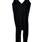 Colsie Black Spaghetti Strap Ribbed Pant Jumpsuit Size Large Photo 5