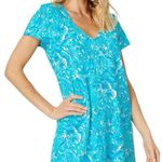 Lilly Pulitzer NWOT Coral Of The Story 100% Pima Cotton Etta Shirt Mini Dress XS Photo 1