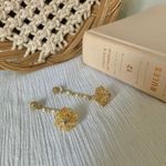 Gold Filigree Drop Earrings “Alexandria” Elegant Revival Gothic Edwardian Jewelry Photo 8