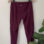 Sweaty Betty  Cropped Athletic Leggings Back Zipper Pocket Mesh Logo Stretch EUC Photo 1