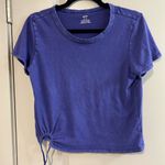 Aerie  Purple Short Sleeve Drawstring Tee Photo 0