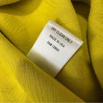 Prabal Gurung Worn on TV Jacquard Twist Front Crew Neck Midi Length Dress Size 0 Yellow Photo 10
