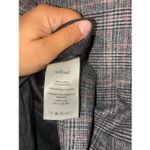 Wilfred Aritzia  Dorine Front Wrap Wool Blend Cashmere Mini Skirt gray & pink pla Photo 6