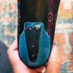 Stuart Weitzman FOR MR. SEYMOUR Vintage Blue Silk Tie Print Suede Heels 8 AAA Photo 8