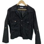Vintage Women’s Italian Corduroy Shirt Jacket in Black One Size Size undefined Photo 4