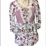 Absolutely Famous  Boho Floral Blouse Small Photo 1