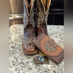 Montana West American Bling by Brown Leather & Studs zip wallet NWOT Photo 9