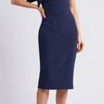 Dress the Population Tiffany One Shoulder Bow Detail Midi Dress Size Medium NWT Photo 1