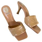 Vince Camuto EUC  Leather Alerti Heeled Sandals Tan Size 7 1/2 Photo 0