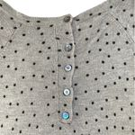 Mango Basics Grey Sweater Midi Dress w/ Black Polka Dots Dress Nikitap M Photo 9