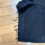 We The Free  Black Denim Jean Shorts Jorts Cut Offs Size 27 Free People Photo 2