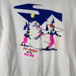 J.Crew  White Graphic Print Ski Babes Sweatshirt‎ Photo 2