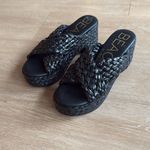 Beach by Matisse BLACK Women's Reflection Raffia Platform Sandal US 8 Photo 2