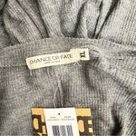 Chance or Fate Gray Light Weight Waffle Knit Scoop Neck Long Sleeve Top Size XL Photo 4