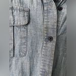 Old Navy Western Jean denim button down 100% cotton Shirt Dress sz L, tiny stain Photo 6