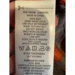 Equipment Shirt Women Small Orange Tan Silk Abstract Print Bradner Button Down Photo 10