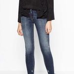 ZARA  distressed cropped skinny jeans size 6 Photo 0
