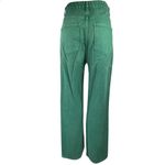 Clemence Women's Green High Waist Straight Wide Leg Denim Jeans Pants Size 10 Photo 2