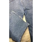 Outerknown Sea The Costa Crop Jeans Blue Wash Frayed Hem Denim Size 34 18 Photo 5