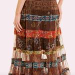 Johnny Was  Wilhelmena Tiered Mesh Skirt multi colored XL Photo 4