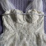 Lulus NWOT Blissfully Romantic White Tulle Off-the-Shoulder Maxi Dress Photo 8