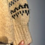 Madewell ‎ Somervell Fair Isle Turtleneck Sweater XXS Oversized Cream Knit Crop Photo 11