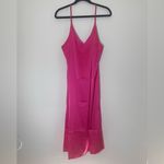 Ana Silky V neck midi slip dress hot pink size XL NWT Photo 1