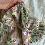 Mini Skirt with Floral Embroidery Pink Photo 5