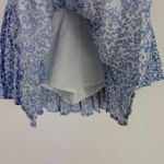 Sky to Moon Vivid Ditsy Floral Corset Crossed Tie Mini Skort Blue Size Medium M Photo 13