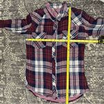 Rails  Women’s Size S Merlot Navy Gold Plaid Hunter Flannel Button Down Shirt Photo 8