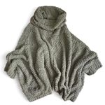 Pink Rose Dark Green Crowl Sweater  Photo 0