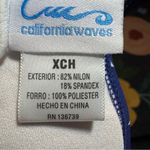 California Waves Blue and White Bikini with Star Pattern Photo 5