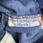 70s Vintage High Waisted Jeans Waist 26" Topstitched Pattern Waist Blue Size 24 Photo 5